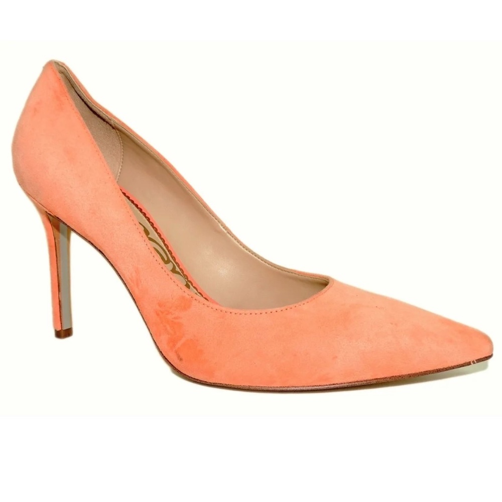 Sam Edelman Women's Hazel Classic Pumps Melon/Cantaloupe Suede- Size 6.5